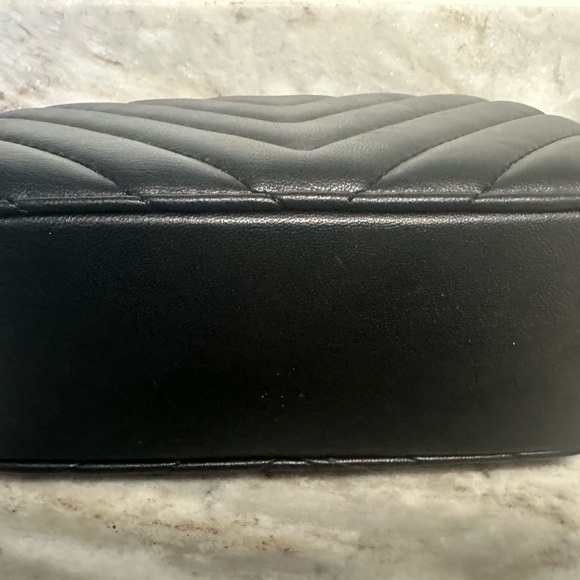 Valentino Orlandi Black Crossbody Camera Bag with Gold Details - Picture 6 of 8